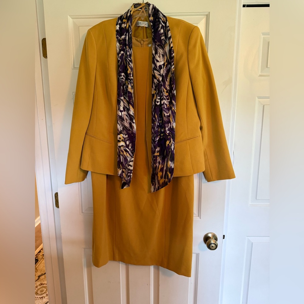 Kasper Golden Yellow Suit